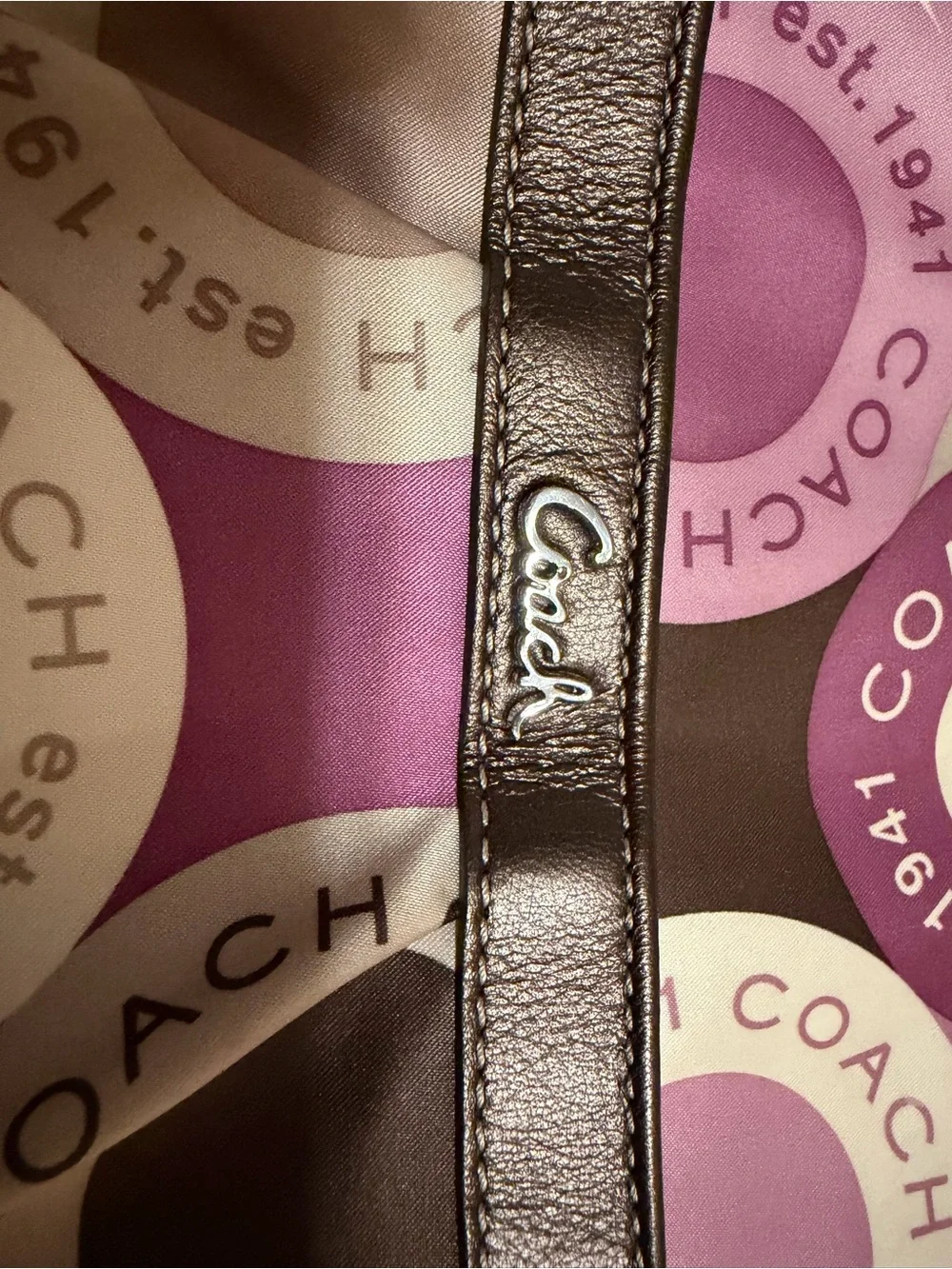 Coach crossbody circular
